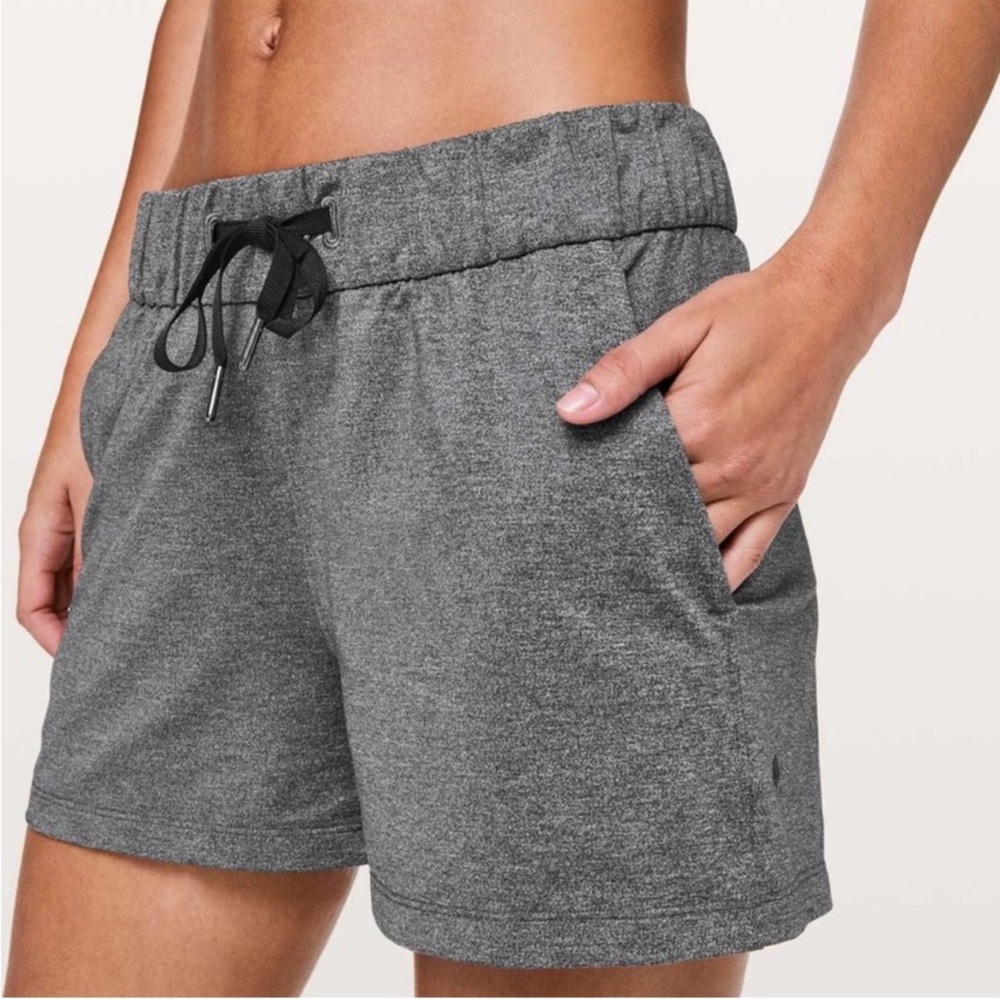 Lululemon Gray On The Fly Shorts 2.5in